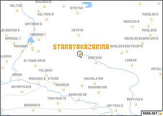 map of Staraya Kazarina