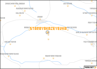 map of Staraya Kazeyevka