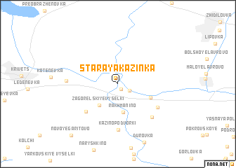 map of Staraya Kazinka