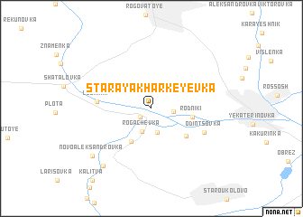 map of Staraya Kharkeyevka