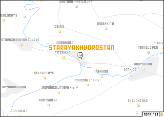 map of Staraya Khvorostan\