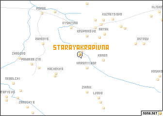 map of Staraya Krapivna