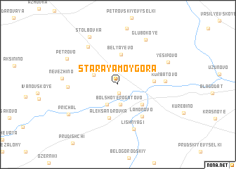 map of Staraya Moygora