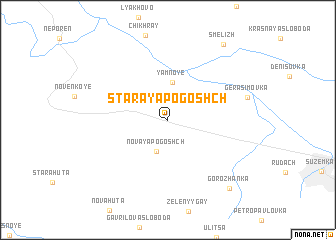 map of Staraya Pogoshch\