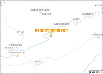 map of Staraya Pristan\
