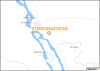 map of Staraya Surtayka