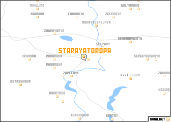 map of Staraya Toropa