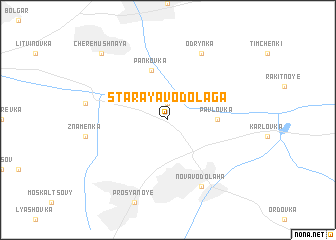 map of Staraya Vodolaga