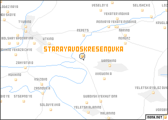 map of Staraya Voskresenovka