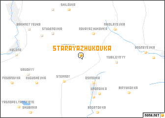 map of Staraya Zhukovka
