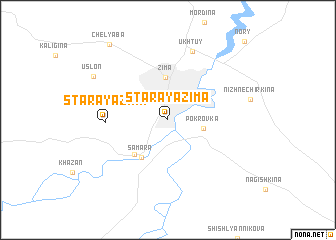 map of Staraya Zima