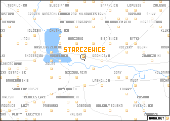 map of Starczewice