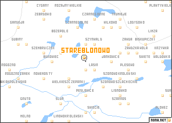 map of Stare Błonowo