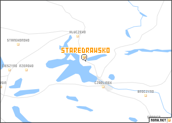 map of Stare Drawsko