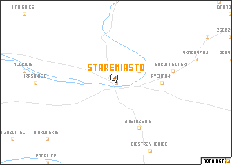 map of Stare Miasto