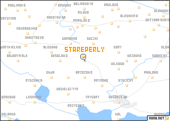 map of Stare Perły