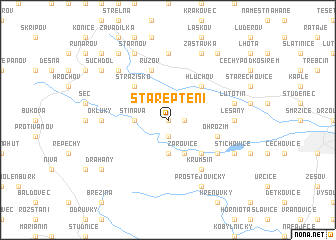 map of Staré Ptení