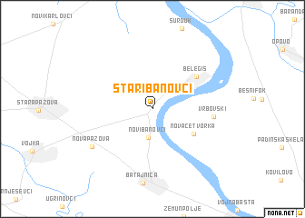 map of Stari Banovci