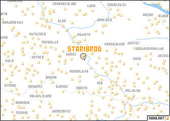 map of Stari Brod