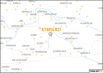 map of Stari Lazi