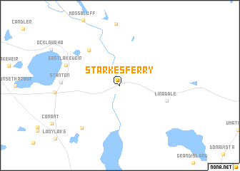 map of Starkes Ferry