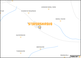 map of Staroashirovo