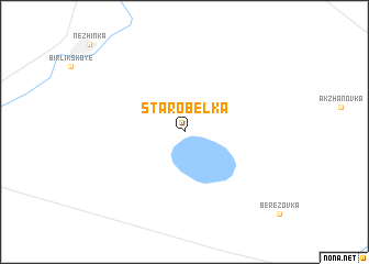 map of Starobelka
