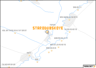 map of Starodubskoye