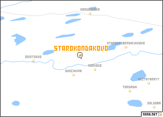 map of Starokondakovo