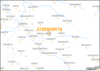 map of Staro Korito