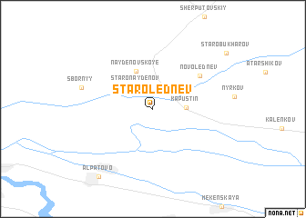map of Staro-Lednëv