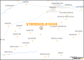 map of Staro-Nikolayevka