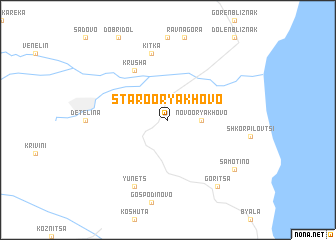 map of Staro Oryakhovo