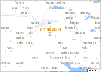 map of Staroščiki