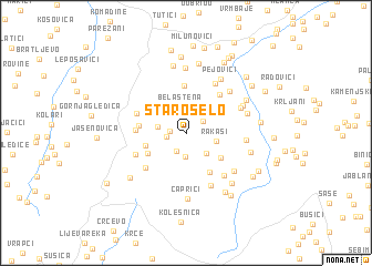 map of Staro Selo