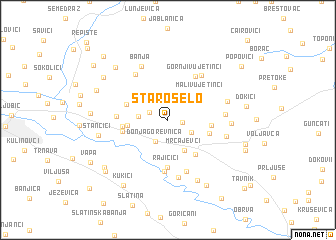 map of Staro Selo