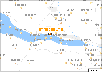 map of Staroselʼye