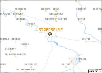 map of Staroselʼye
