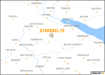 map of Starosel\