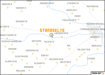 map of Starosel\