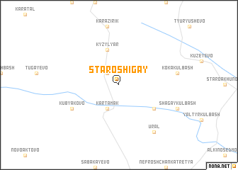 map of Staroshigay