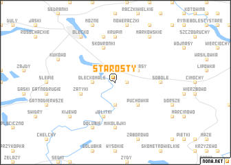 map of Starosty