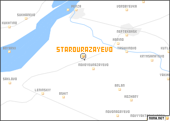 map of Starourazayevo