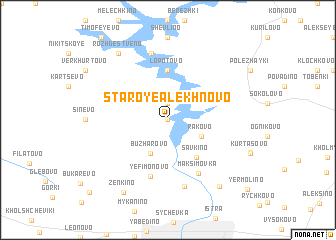 map of Staroye Alëkhnovo