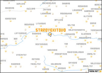 map of Staroye Kitovo