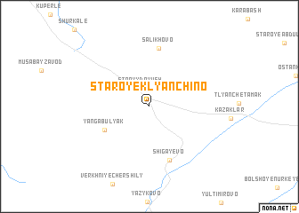 map of Staroye Klyanchino