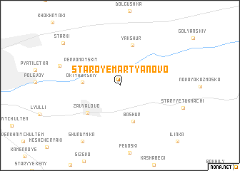 map of Staroye Mart\