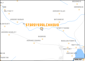 map of Staroye Pal\