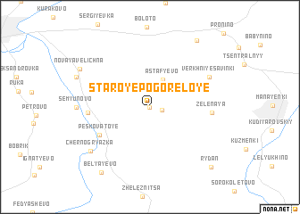 map of Staroye Pogoreloye