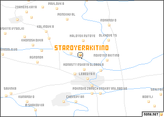 map of Staroye Rakitino